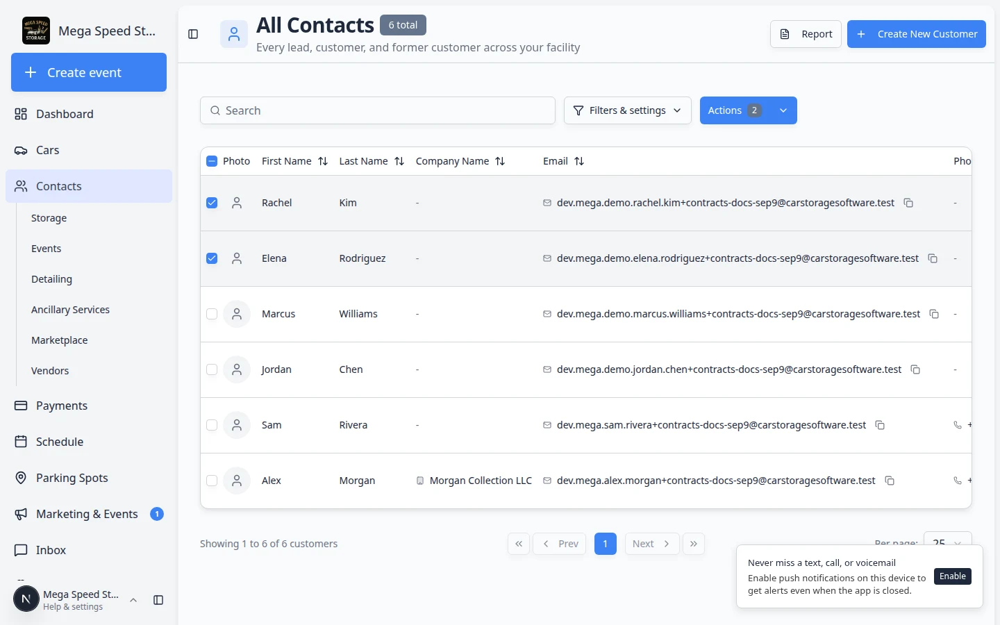 Bulk contract send review step before confirmation