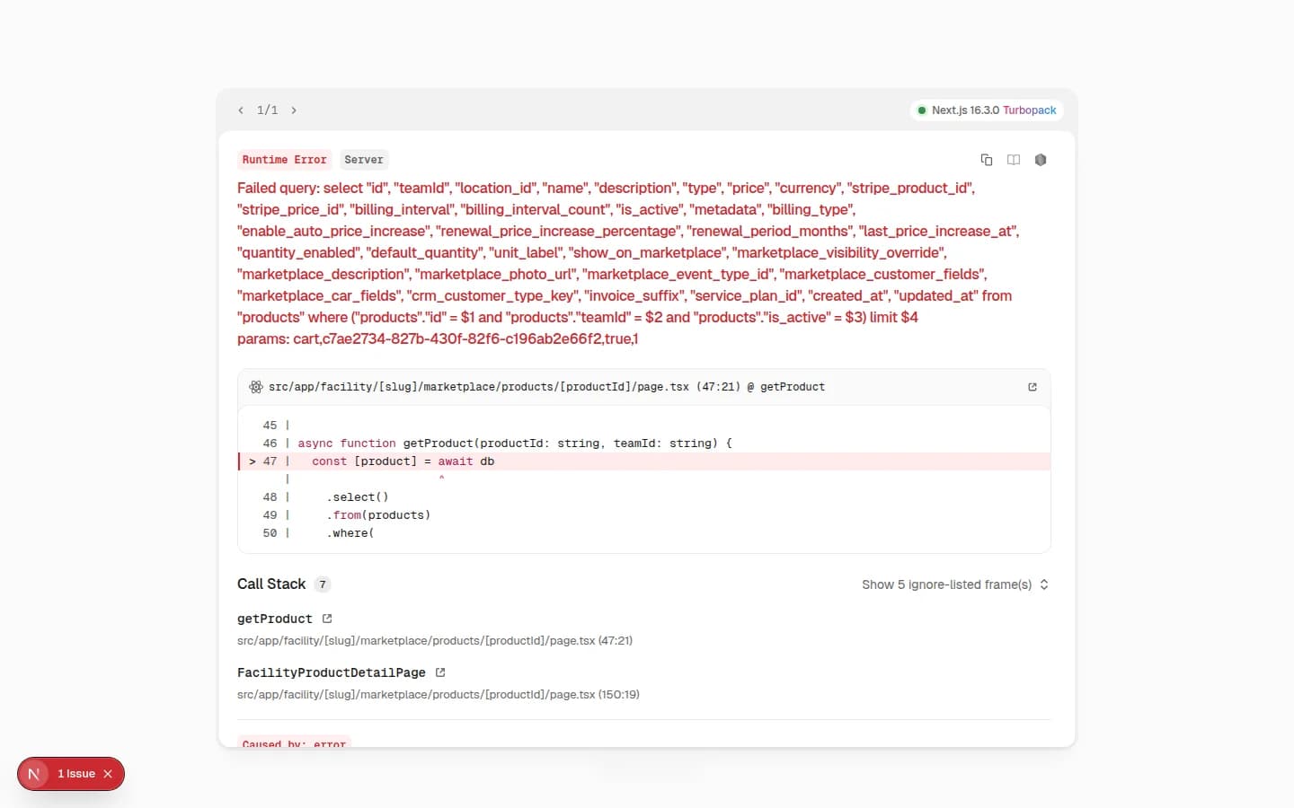 Marketplace checkout page showing contact fields, order summary with monthly storage total, and Continue button