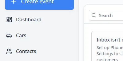 Inbox conversation list showing Alex Morgan with an orange Reschedule badge and preview text that begins with Reschedule proposed